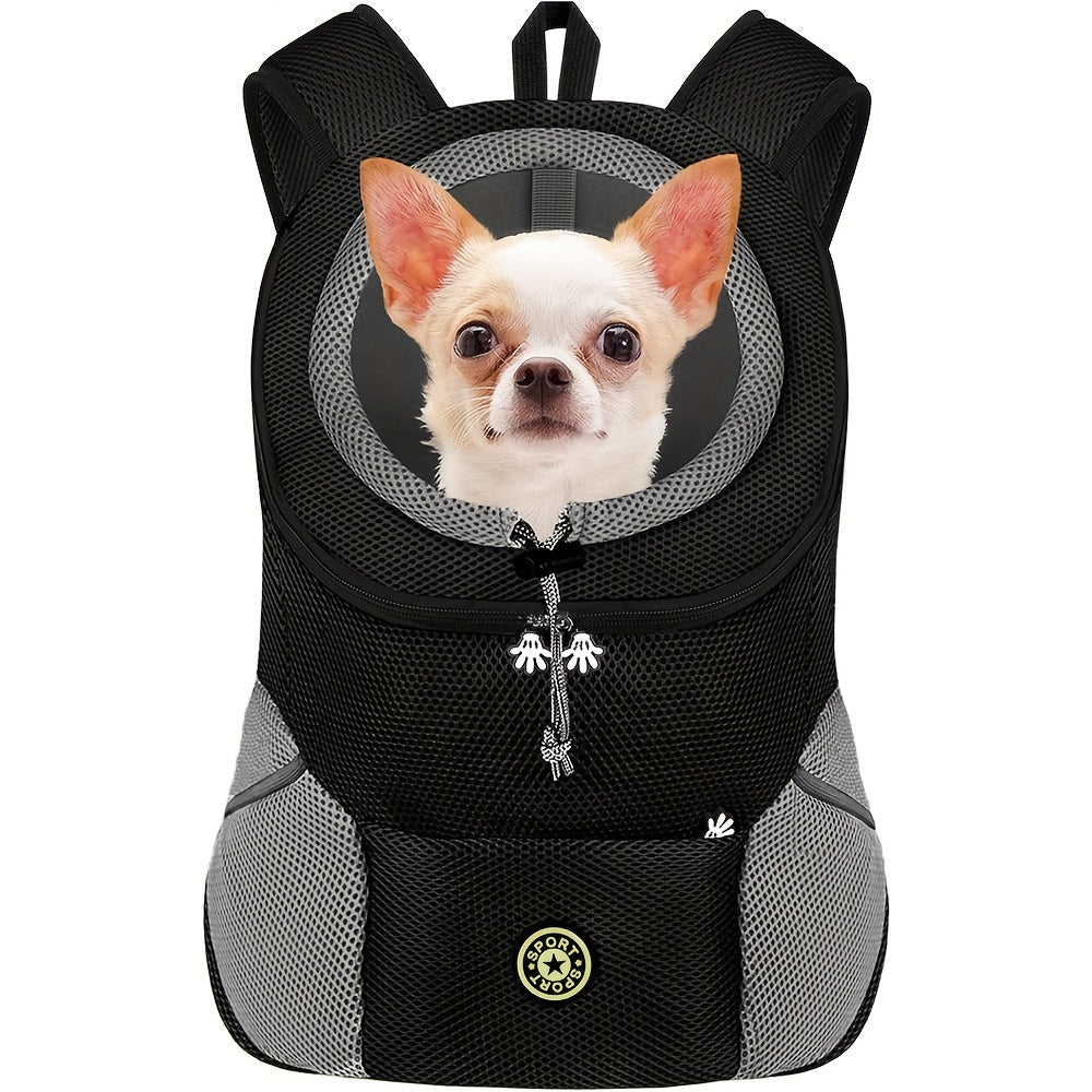 Sac à dos pour petits chiens, conception avant ajustable, matériau respirant pour un confort optimal, diverses couleurs