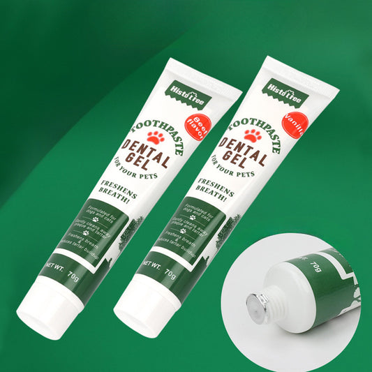 Dentifrice pour chien et chat, produit d'hygiène bucco-dentaire, à saveur de bœuf ou de vanille