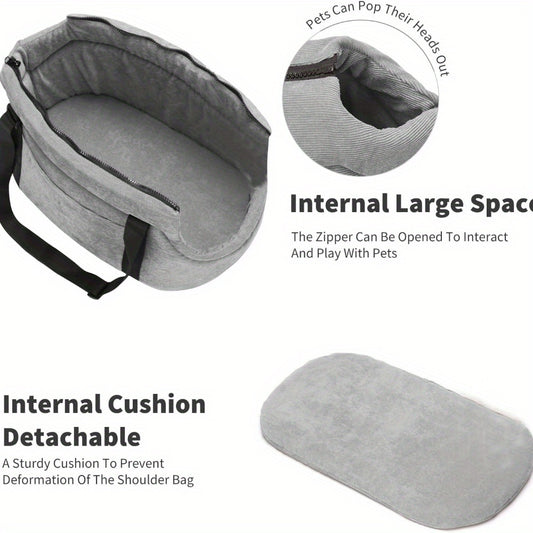 Sac de transport pour chien et chat, à porter sur l'épaule, chaud et confortable pour votre compagnon à 4 pattes, lavable en machine