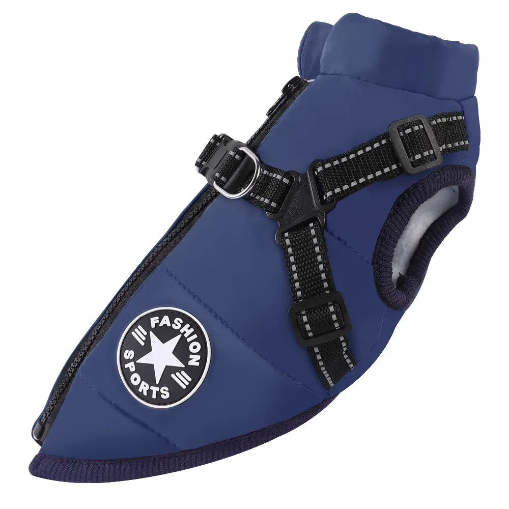 Manteau pour chiens chauds et imperméable. Design "Fashion sport", diverses couleurs