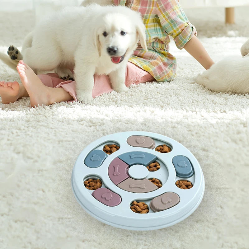 Distributeur de nourriture, jouets éducatifs et interactifs pour chiens. Mangeoire lente