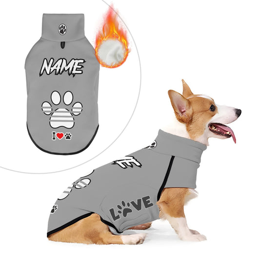 Sweat-shirt personnalisable pour chien, en polyester, confortable et chaud, adapté aux chiens de taille moyenne et grande - lavable en machine, diverses couleurs