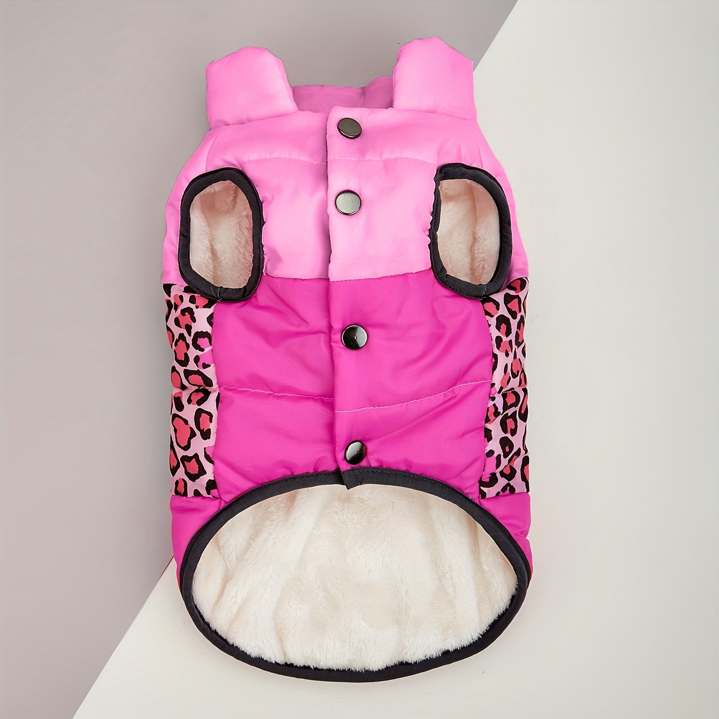 Manteau d'hiver rembourré, patchwork tricolore, pour chiens, diverses couleurs et divers motifs