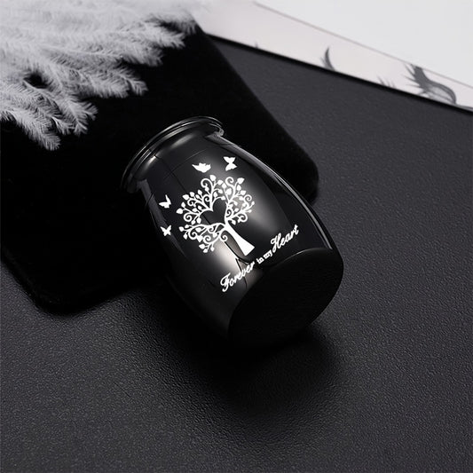 Petite urne funéraire « Arbre de vie » pour cendres animales - alliage d'aluminium, diverses couleurs