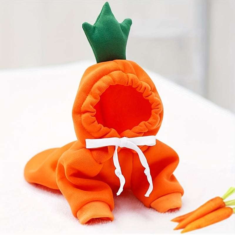Costume pour petit chien en forme de carotte, de tomate et de banane, sweat facile à enfiler, bien chaud