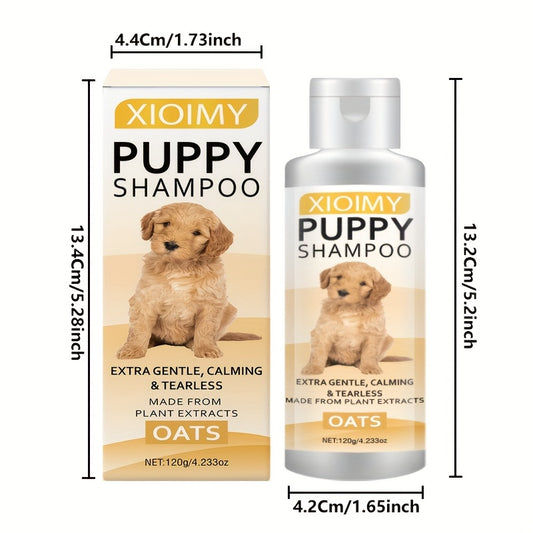 Shampooing pour chiots - Formule extra douce et apaisante à base d'extraits d'avoine, nettoie et élimine les odeurs, adoucit et apaise, parfum longue durée, shampooing et après-shampooing