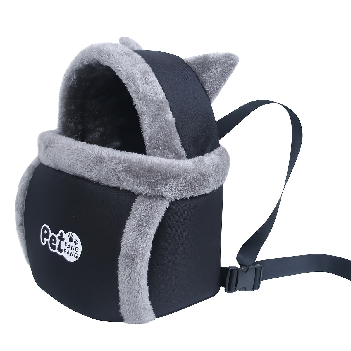 Sac de transport pour chat et petit chien, grande capacité pour rester au chaud en hiver, avec un harnais de sécurité, doux et respirant, design mignon, diverses couleurs