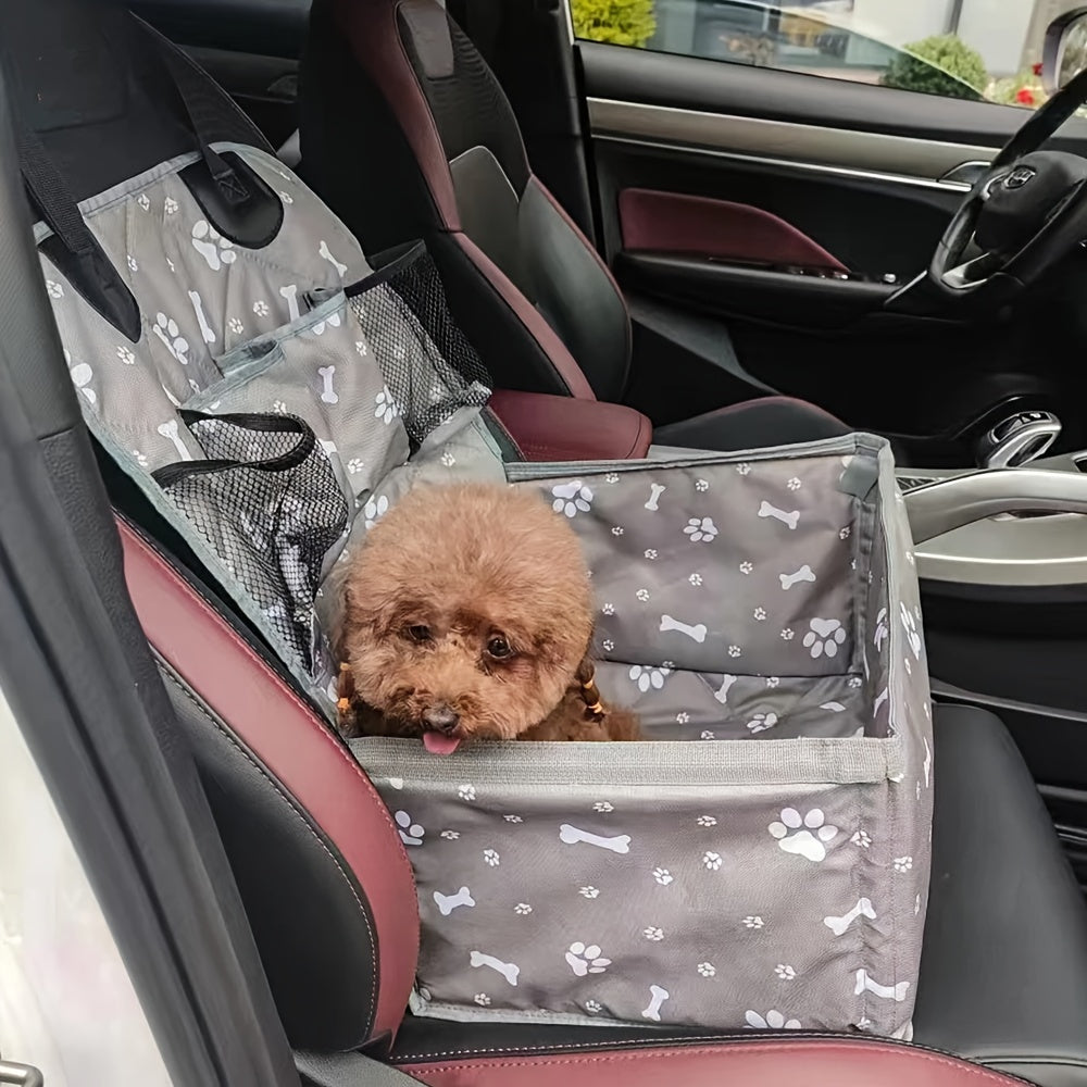 Cage de transport en tissus pour chien et chat, attaches de sécurité à l'intérieur, robuste, gris