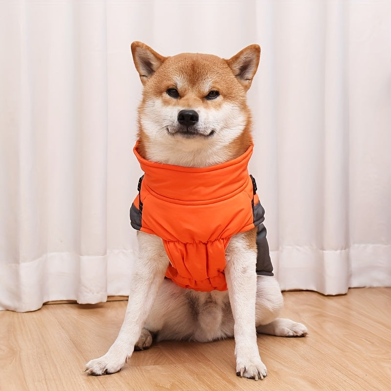 Manteau pour chien avec harnais intégré - bien chaud, bandes réfléchissantes, diverses couleurs