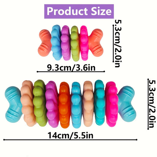 Jouets à mâcher pour chiens en forme d'os - Jouets dentaires résistants aux morsures pour nettoyer les dents, idéal pour l'élimination de la plaque dentaire