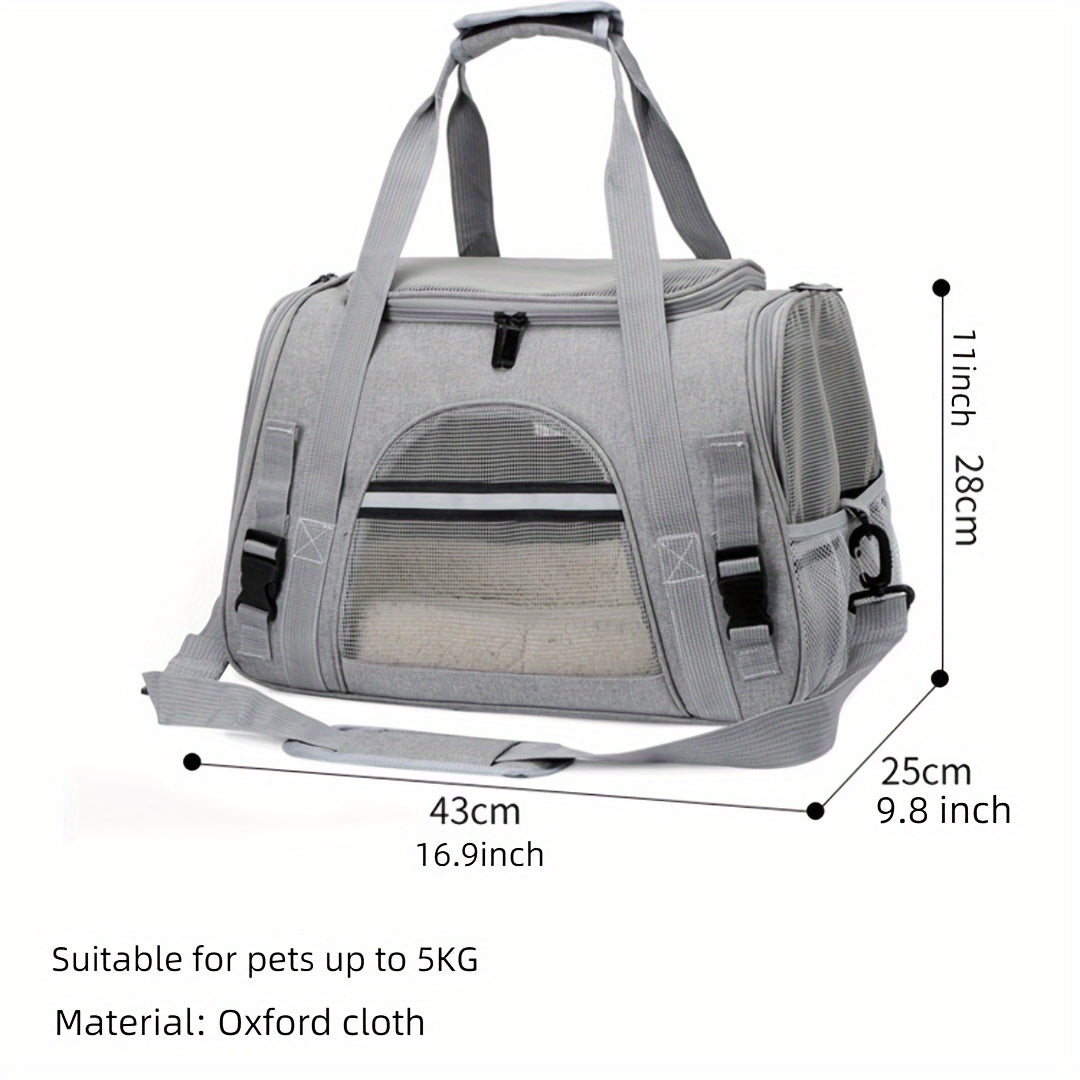 Sac de transport pour chien et chat, conçu en maille pour une aération totale et un confort optimal de votre animal, divers coloris