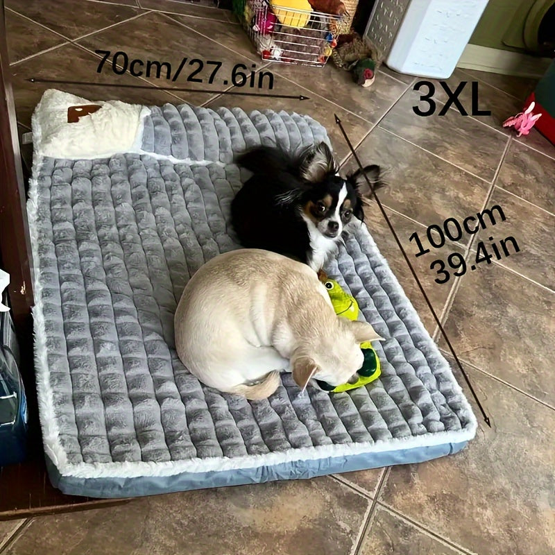 Tapis épais pour chien, housse amovible lavable en machine, doux, chaud et confortable, motif de cœur