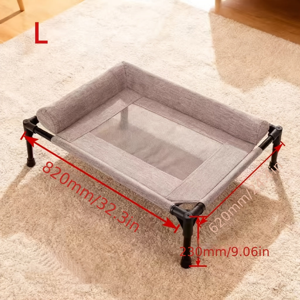 Lit surélevé amovible et lavable pour chien et chat, aéré et respirant par en bas, très confortable