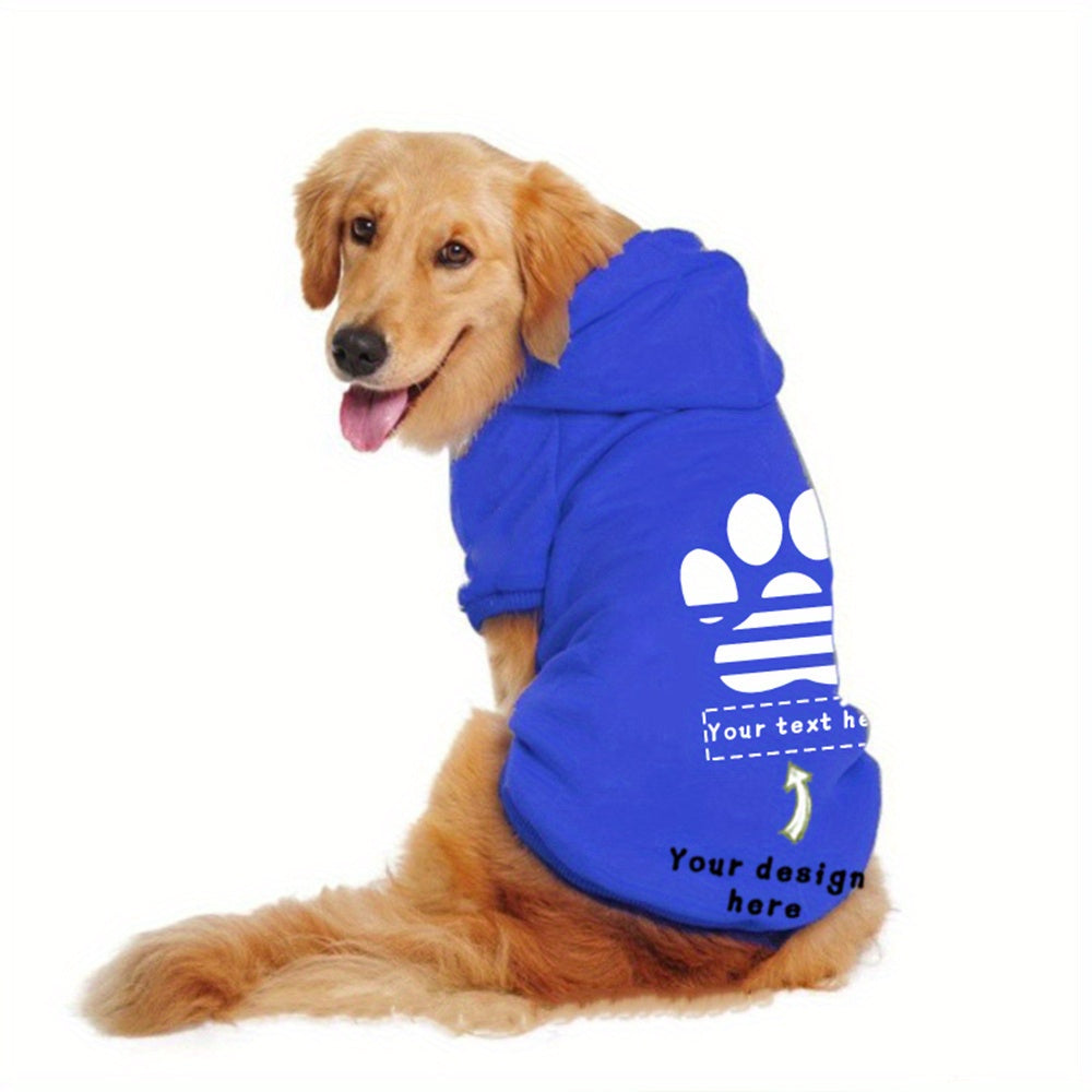 Sweat à capuche personnalisable avec empreintes de pattes