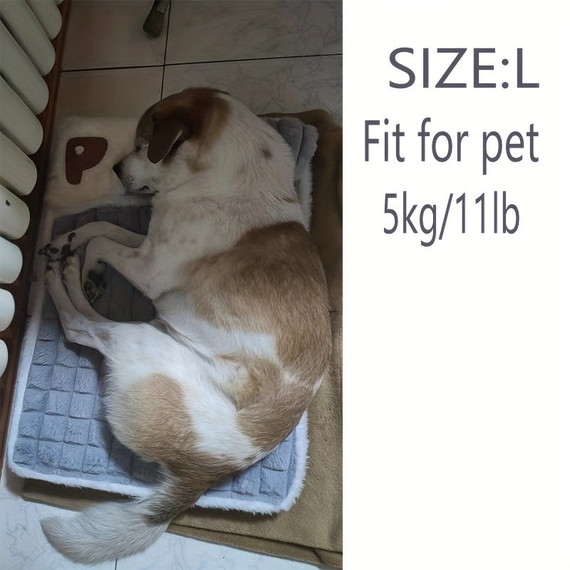 Tapis épais pour chien, housse amovible lavable en machine, doux, chaud et confortable, motif de cœur