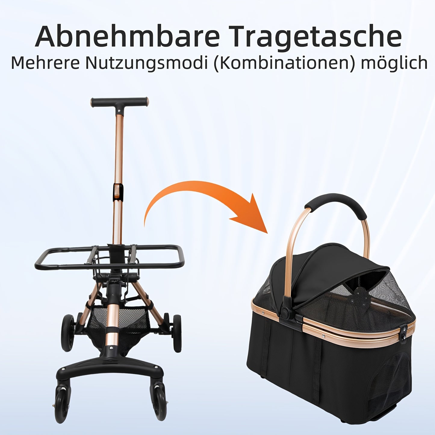 Poussette pliable et confortable, conception entièrement fermée et respirante. Elle est dotée d'un système de pliage à un seul bouton, de roues pivotantes à 360° et de roues directionnelles pour un double plaisir. Diverses couleurs