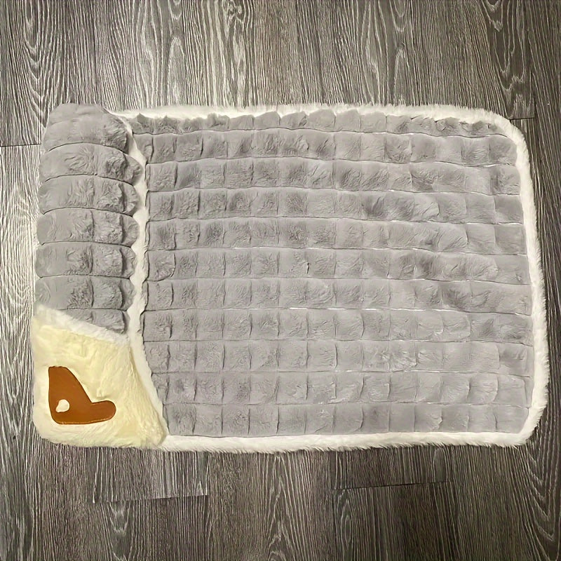 Tapis épais pour chien, housse amovible lavable en machine, doux, chaud et confortable, motif de cœur
