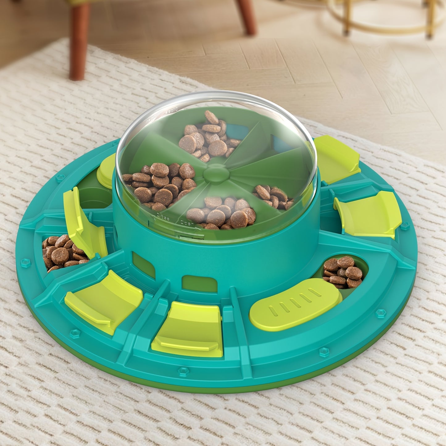 Jouet interactif pour chien, distributeur de friandises, bol anti-ballonnement, en plastique dur