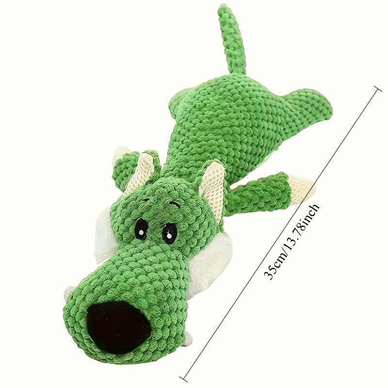 Grande peluche pour chien avec son, modèle de lion, loup, éléphant et canard