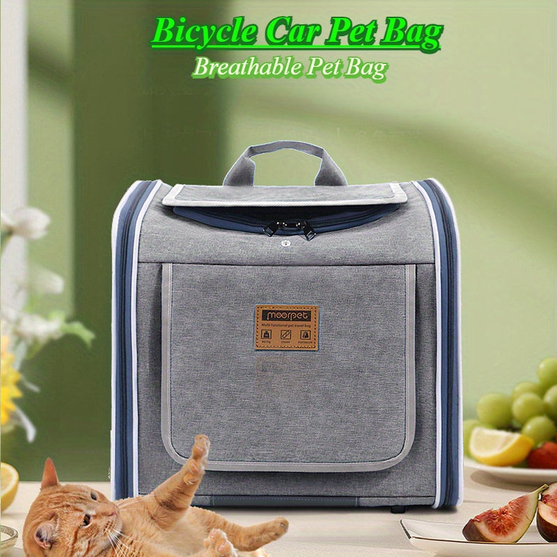 Sacoche de transport pour chien et chat lors des balades en vélo, transformable en sac à dos, léger, aéré et confortable, diverses couleurs