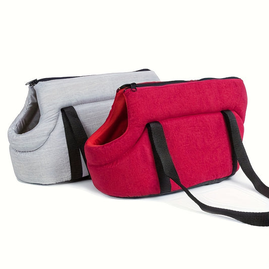 Sac de transport pour chien et chat, à porter sur l'épaule, chaud et confortable pour votre compagnon à 4 pattes, lavable en machine