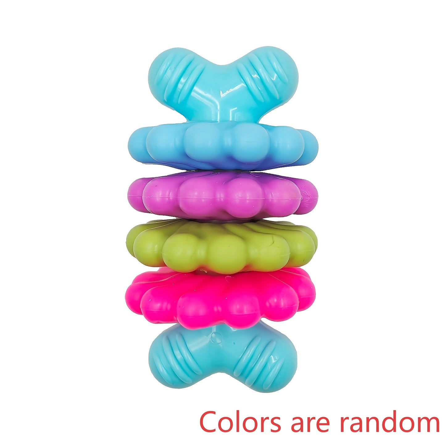 Jouets à mâcher pour chiens en forme d'os - Jouets dentaires résistants aux morsures pour nettoyer les dents, idéal pour l'élimination de la plaque dentaire