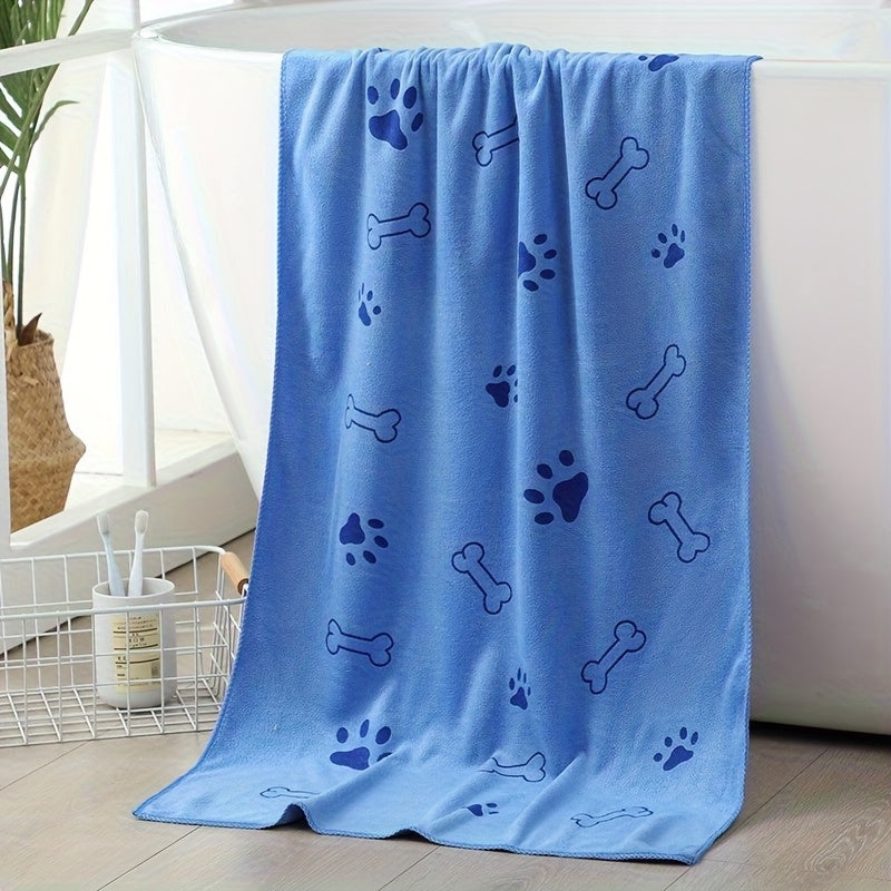 Serviette ultra-absorbante pour chiens et chats, en microfibre, motifs mignons, diverses couleurs