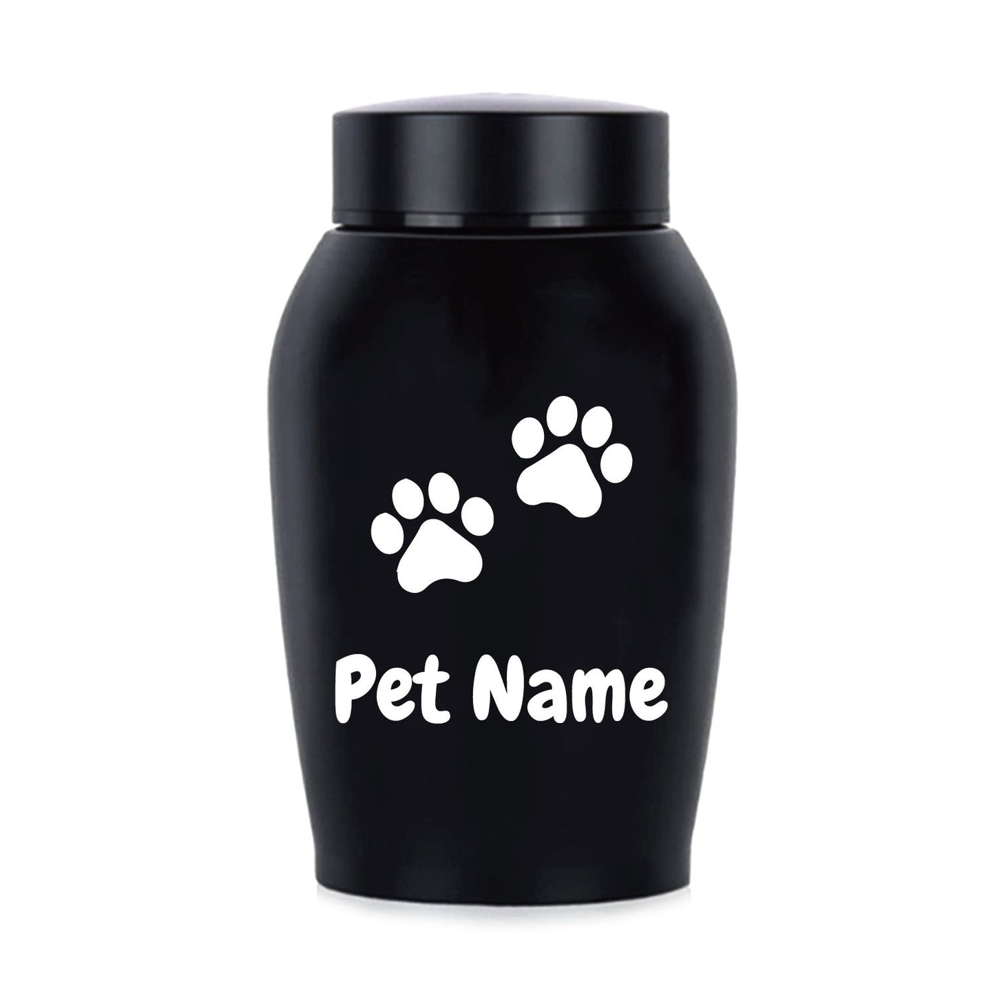 Urne funéraire personnalisée pour animaux de compagnie - acier inoxydable, diverses couleurs et motifs