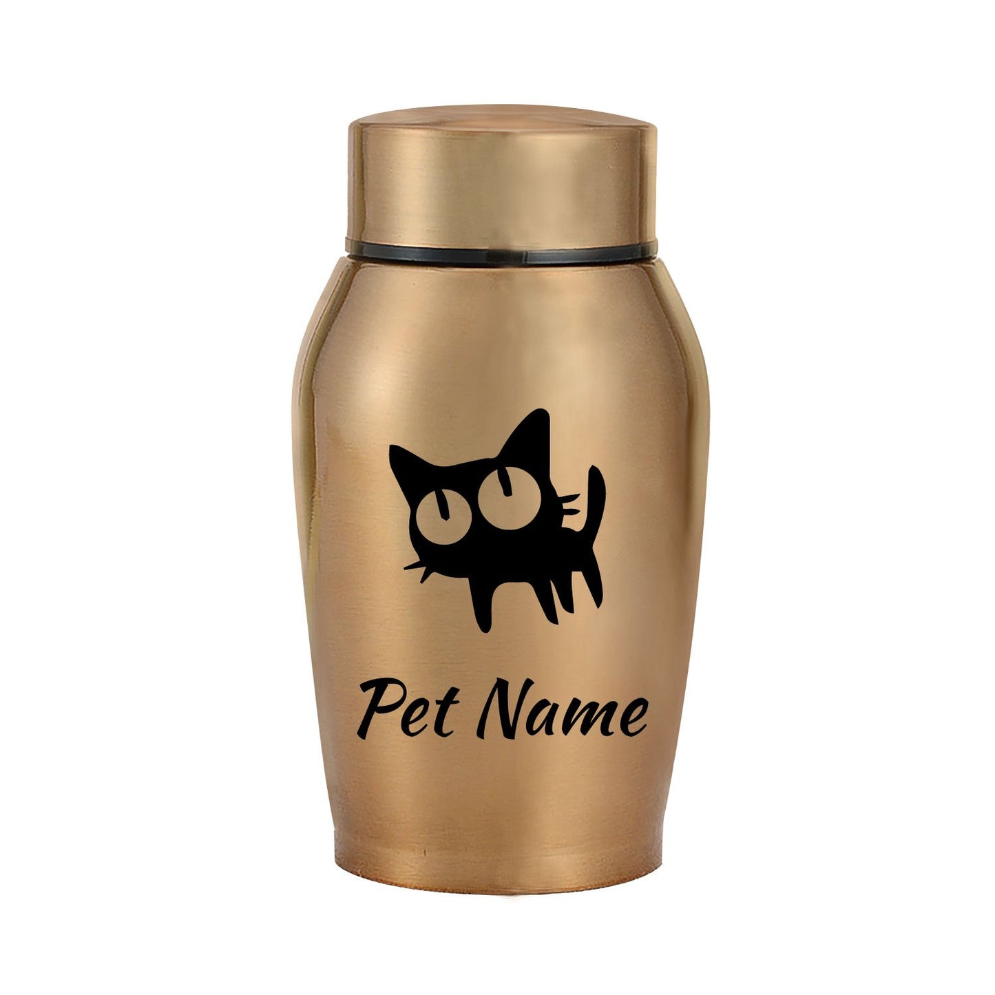 Urne funéraire personnalisée pour animaux de compagnie - acier inoxydable, diverses couleurs et motifs