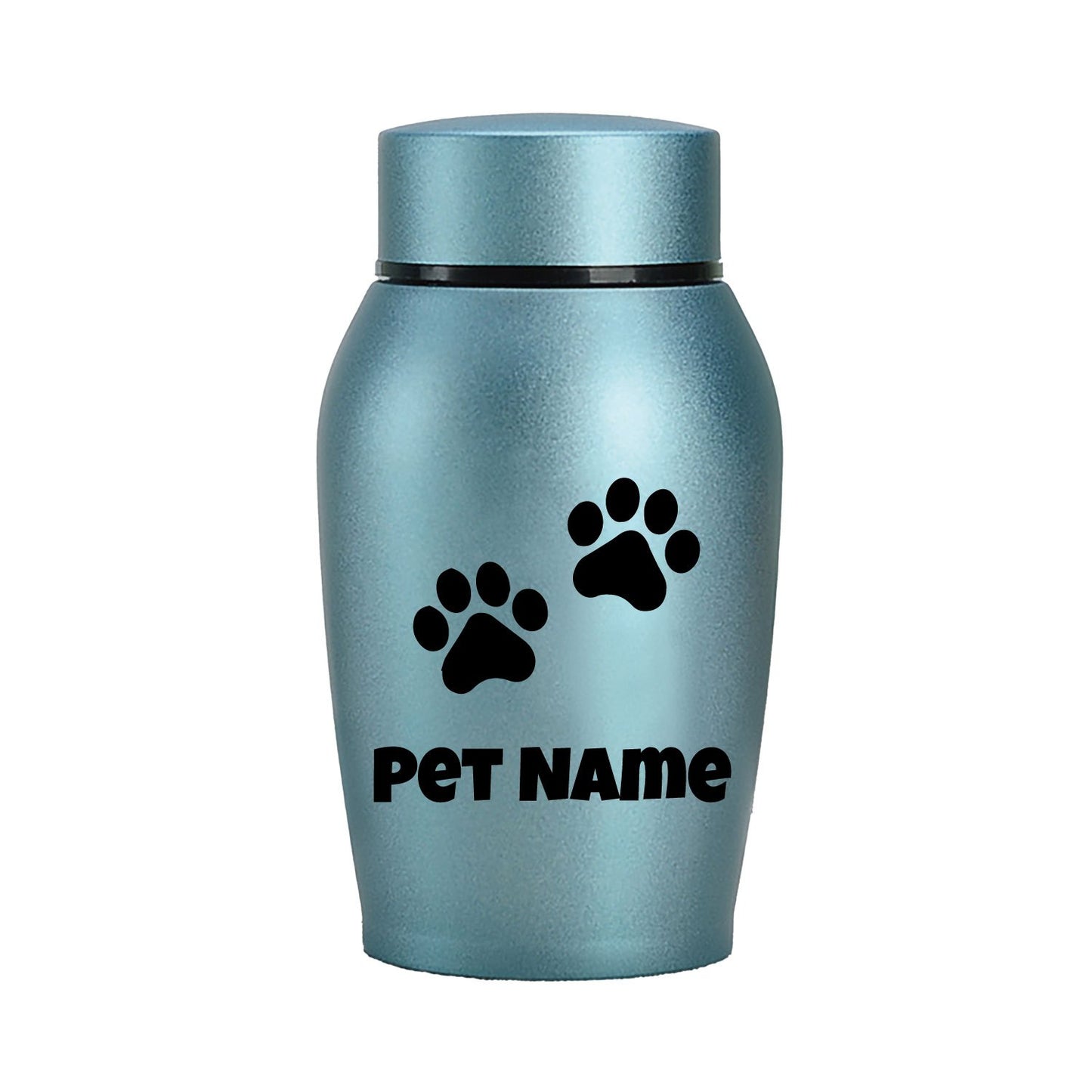 Urne funéraire personnalisée pour animaux de compagnie - acier inoxydable, diverses couleurs et motifs