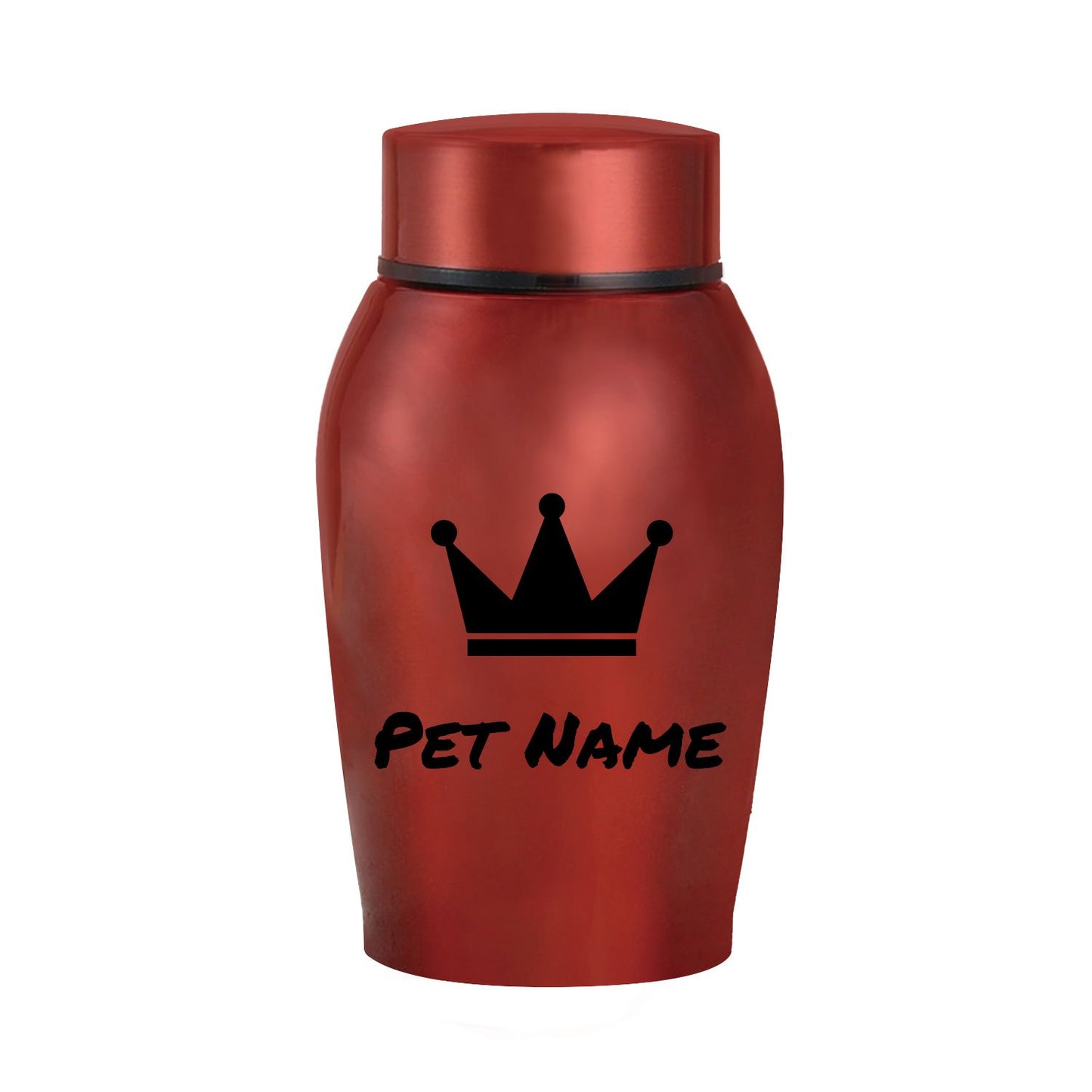 Urne funéraire personnalisée pour animaux de compagnie - acier inoxydable, diverses couleurs et motifs
