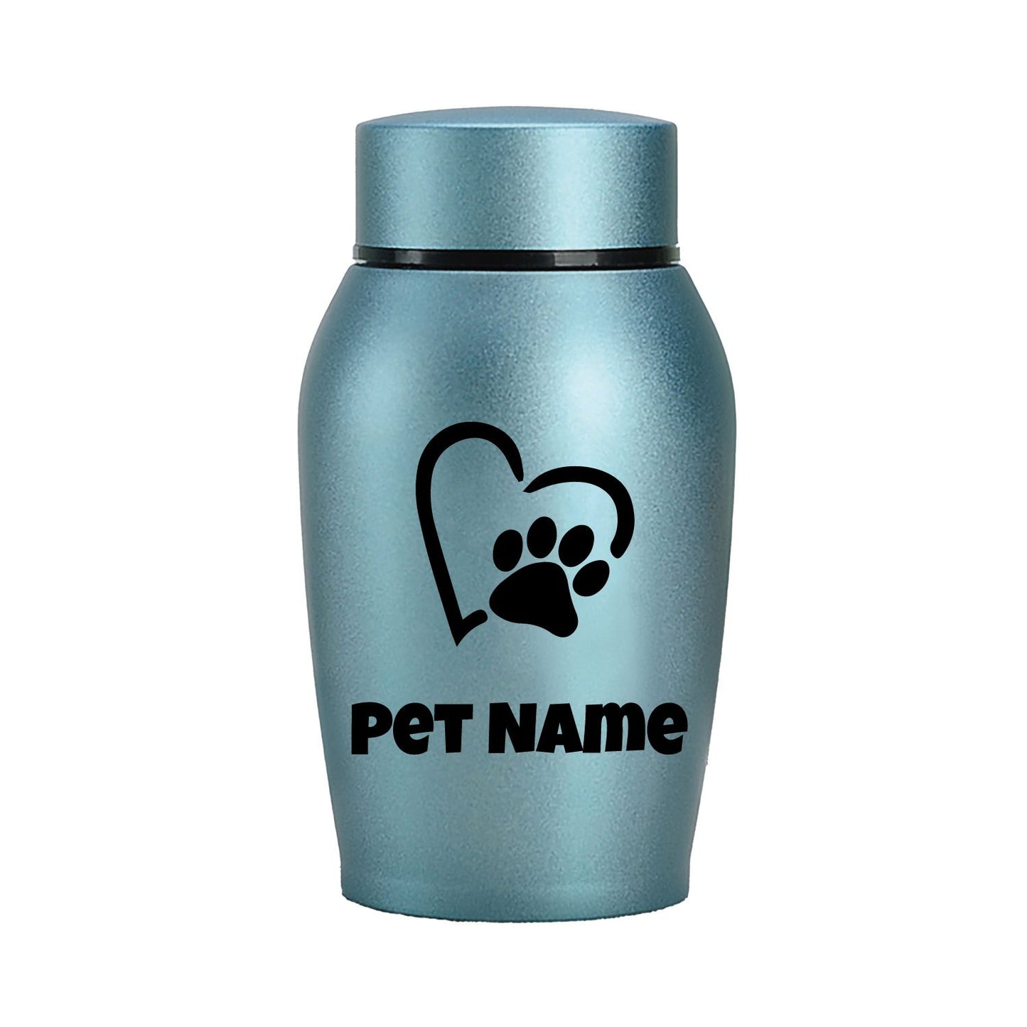Urne funéraire personnalisée pour animaux de compagnie - acier inoxydable, diverses couleurs et motifs