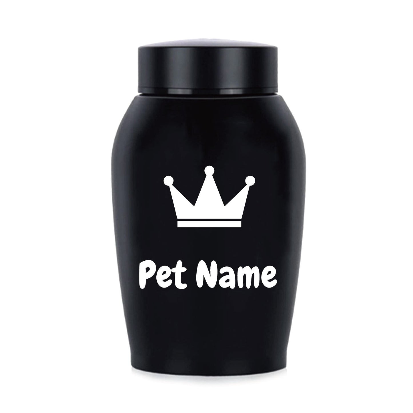 Urne funéraire personnalisée pour animaux de compagnie - acier inoxydable, diverses couleurs et motifs