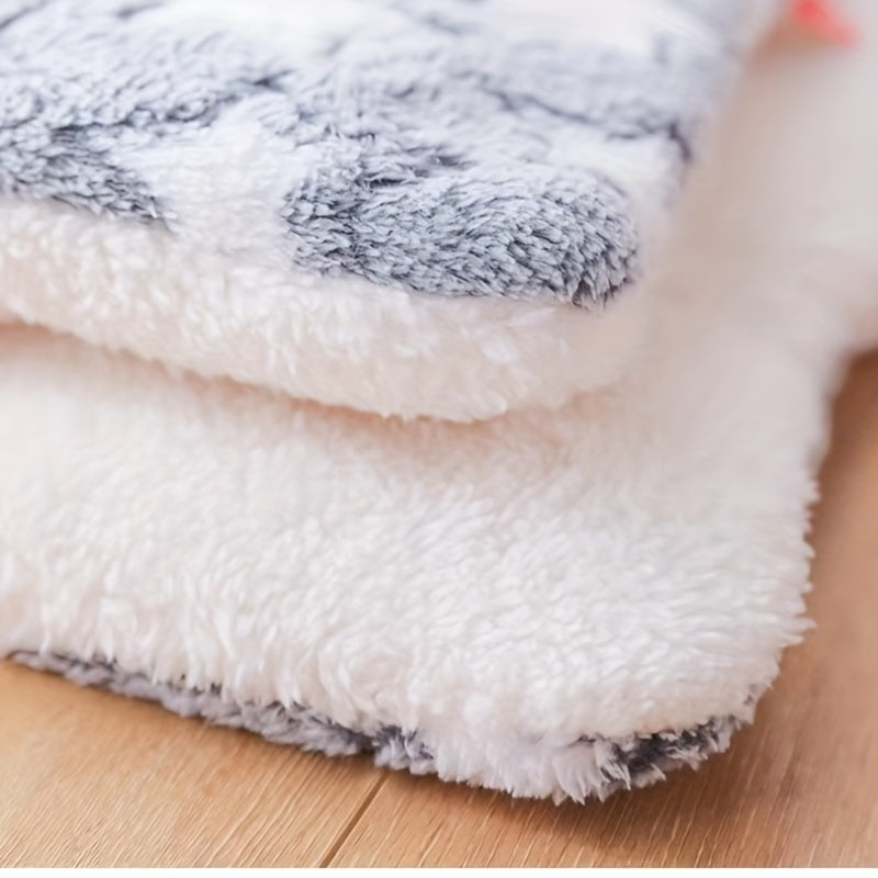 Tapis pour chien et chat, ultra-doux et extra-épais en flanelle à motif étoilé