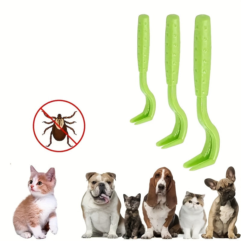 Kit anti-puces pour chien et chat, pinces à crochet facile à utiliser, protégeant votre animal des tiques et autres nuisibles, diverses couleurs