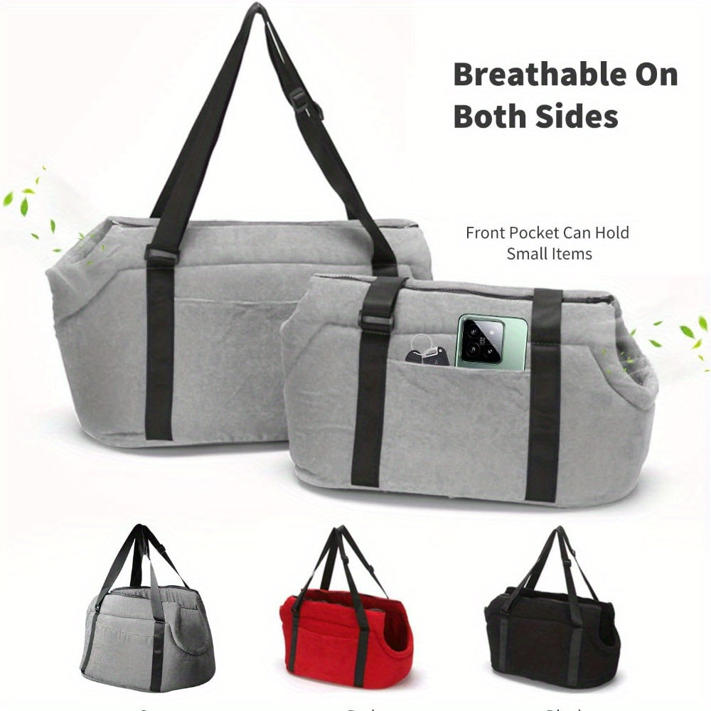 Sac de transport pour chien et chat, à porter sur l'épaule, chaud et confortable pour votre compagnon à 4 pattes, lavable en machine