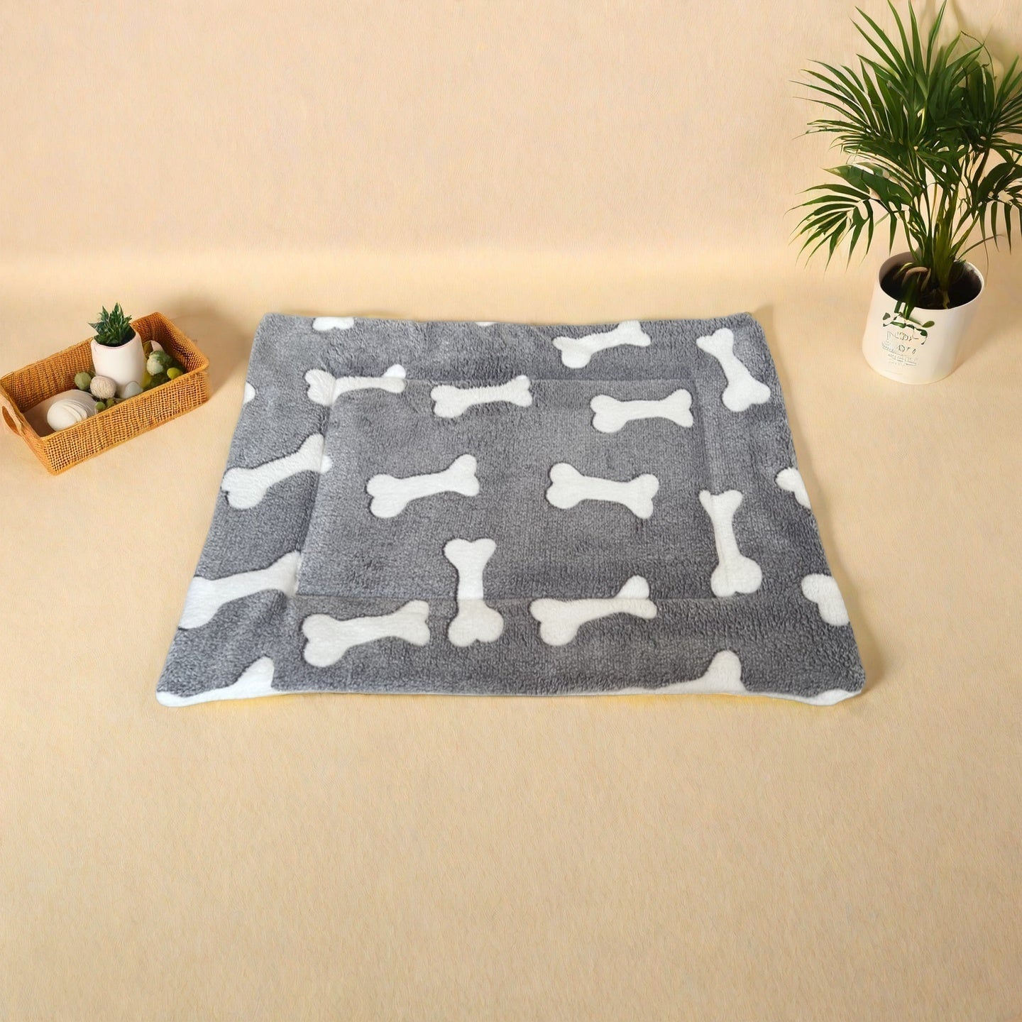 Tapis pour chien et chat, en peluche toute douce, bien chaud et confortable, motifs divers