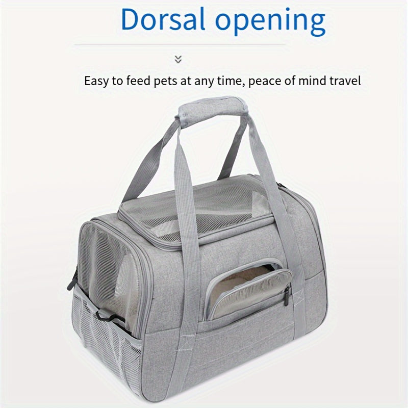 Sac de transport pour chien et chat, conçu en maille pour une aération totale et un confort optimal de votre animal, divers coloris