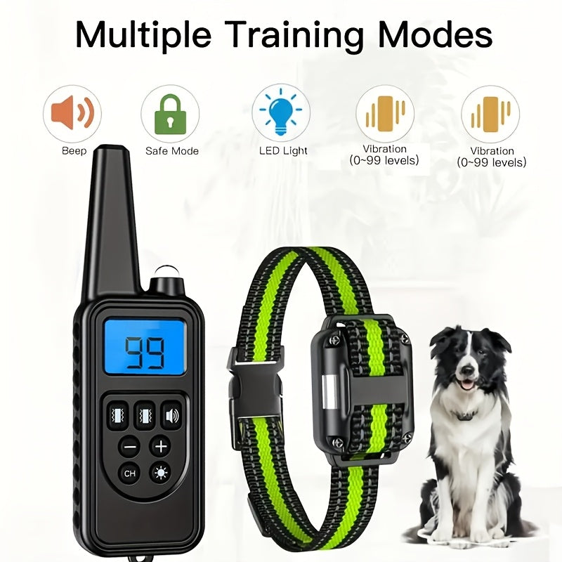 Collier de dressage pour chien avec télécommande, collier à son et vibration uniquement, récepteur doté d'une protection IP67