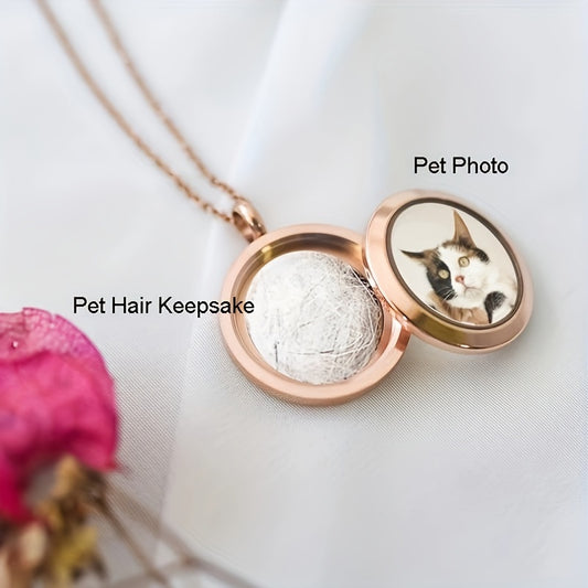 Collier commémoratif personnalisé pour se souvenir de votre animal de compagnie, pendentif pour poils d'animaux et photo de votre compagnon disparu, diverses couleurs