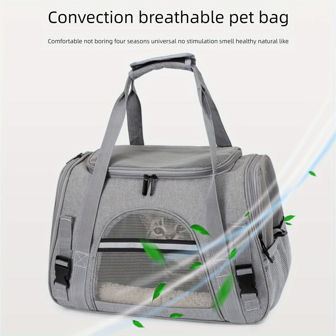 Sac de transport pour chien et chat, conçu en maille pour une aération totale et un confort optimal de votre animal, divers coloris
