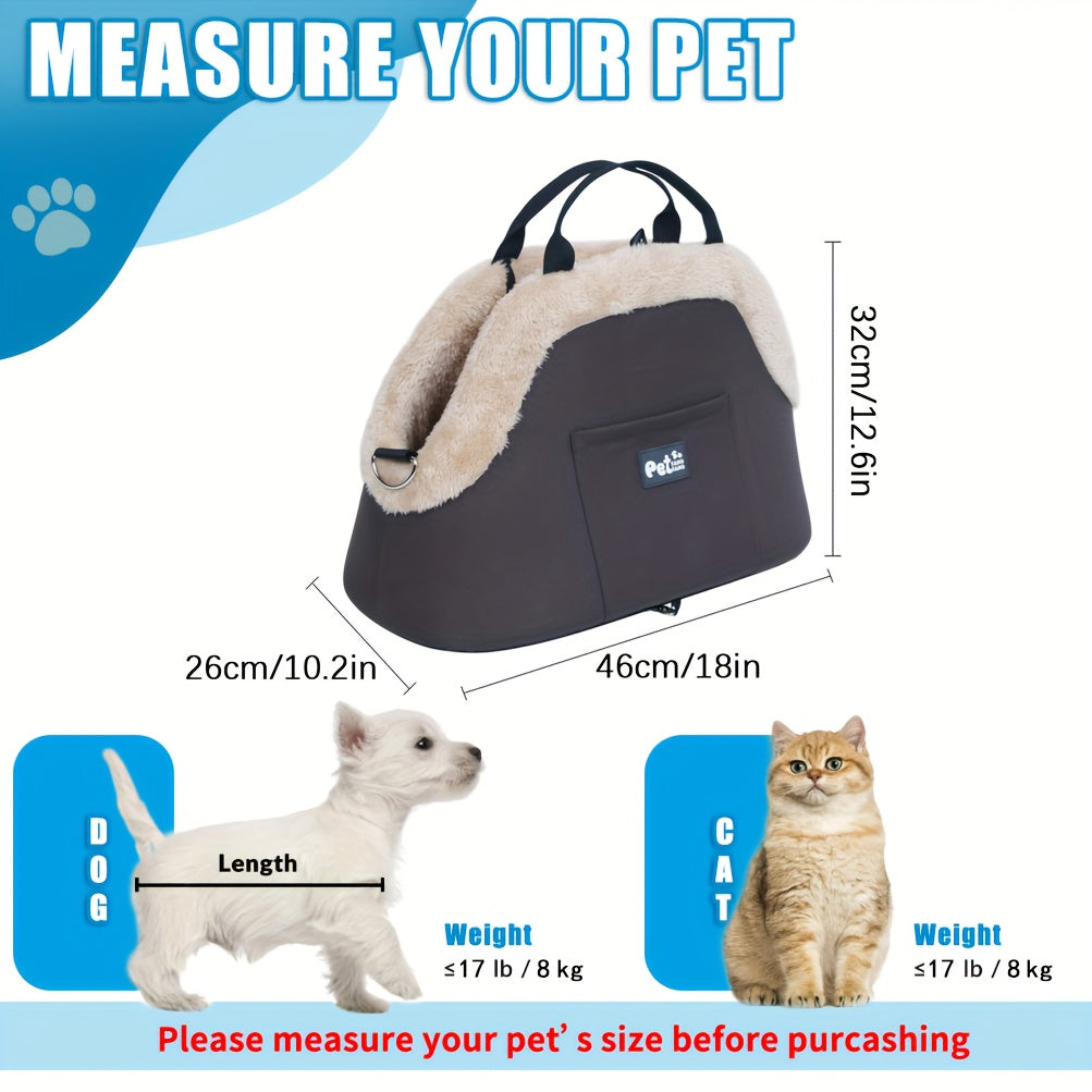 Sac de transport pour chien et chat, intérieur rembourré en peluche, bien chaud, épais et confortable, diverses couleurs