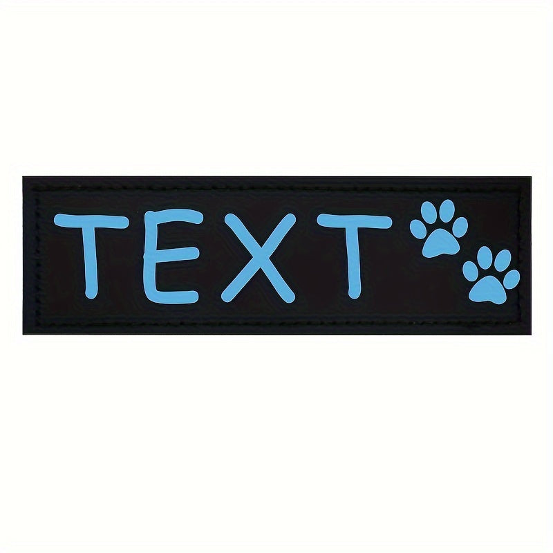 9 Colors Available Custom Pet Patches for Dog Harness Vest with Custom Name Traction Accessories