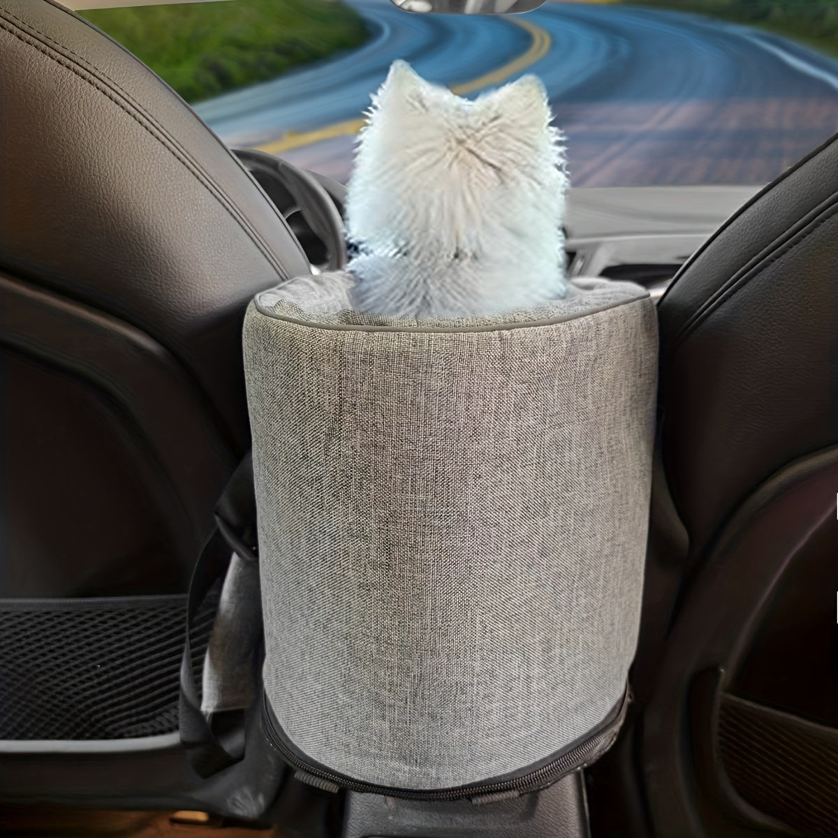Lit de voyage portable pour animaux de compagnie avec harnais de sécurité intégré, pour la voiture ou les balades, diverses couleurs