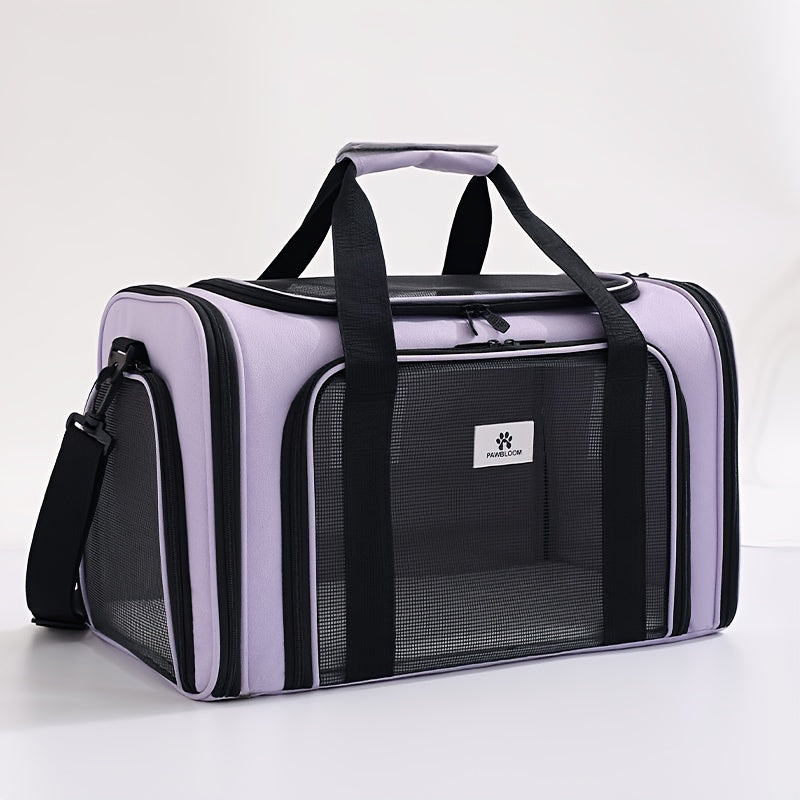 Sac de transport pour chien et chat, conçu en maille pour permettre une totale aération pour un confort optimal de votre animal. Diverses couleurs
