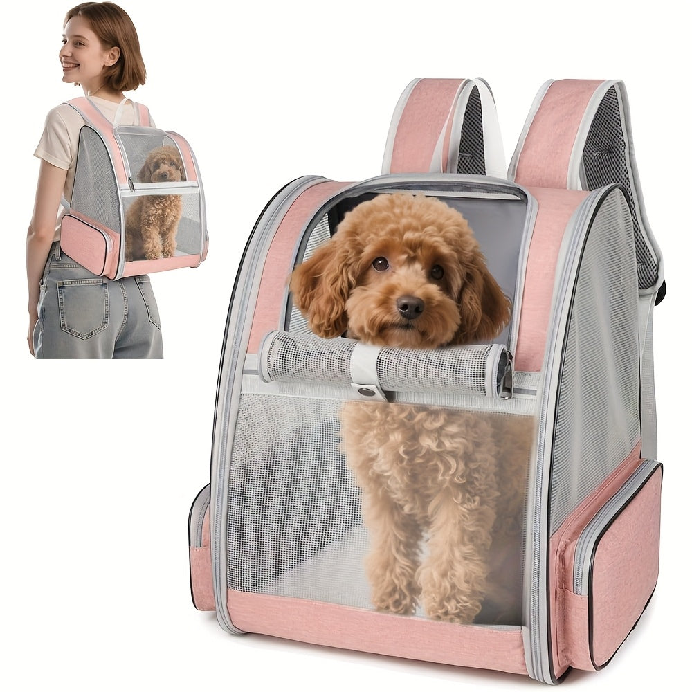 Sac à dos pour chien et chat, conçu en mailles pour une aération et un confort optimal, sac très spacieux, divers coloris