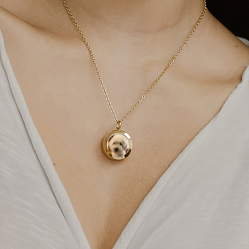 Collier commémoratif personnalisé pour se souvenir de votre animal de compagnie, pendentif pour poils d'animaux et photo de votre compagnon disparu, diverses couleurs