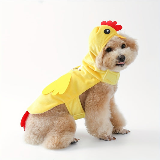 Costume de Pâques en forme de poulet mignon, pour petits chiens, diverses couleurs