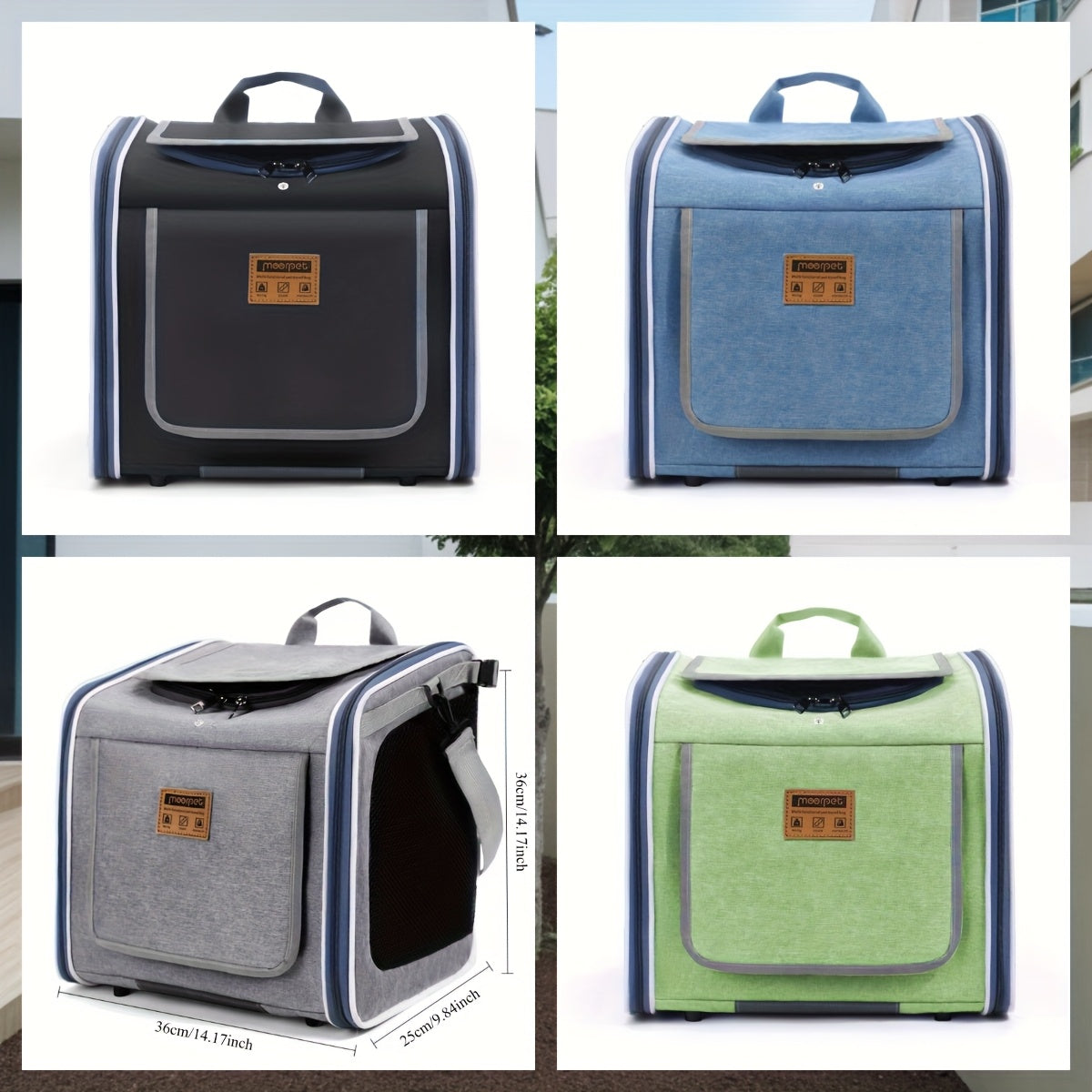 Sacoche de transport pour chien et chat lors des balades en vélo, transformable en sac à dos, léger, aéré et confortable, diverses couleurs