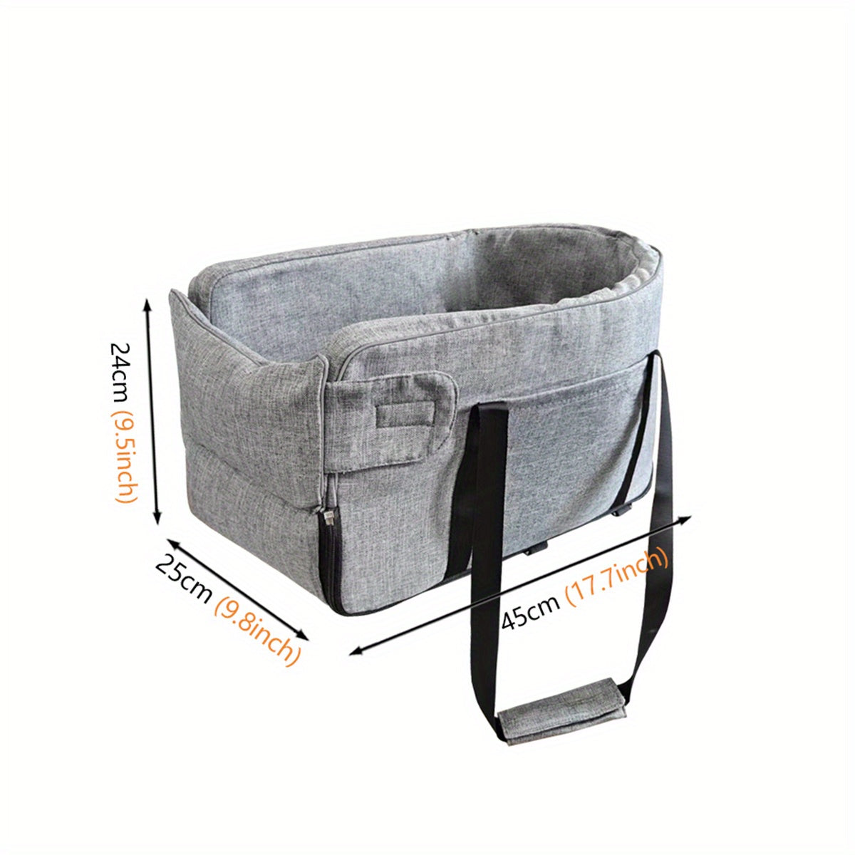 Lit de voyage portable pour animaux de compagnie avec harnais de sécurité intégré, pour la voiture ou les balades, diverses couleurs